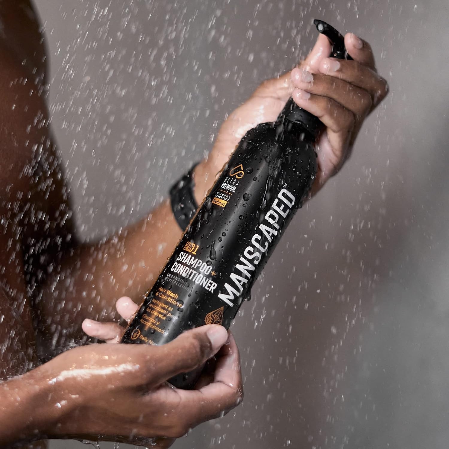 image:imageMANSCAPED 2 In 1 Shampoo ampamp Conditioner UltraPremium Formula Infused with Sea Kelp Coconut Water Aloe for Nourishing and Hydrating Hair 16 ozRefined