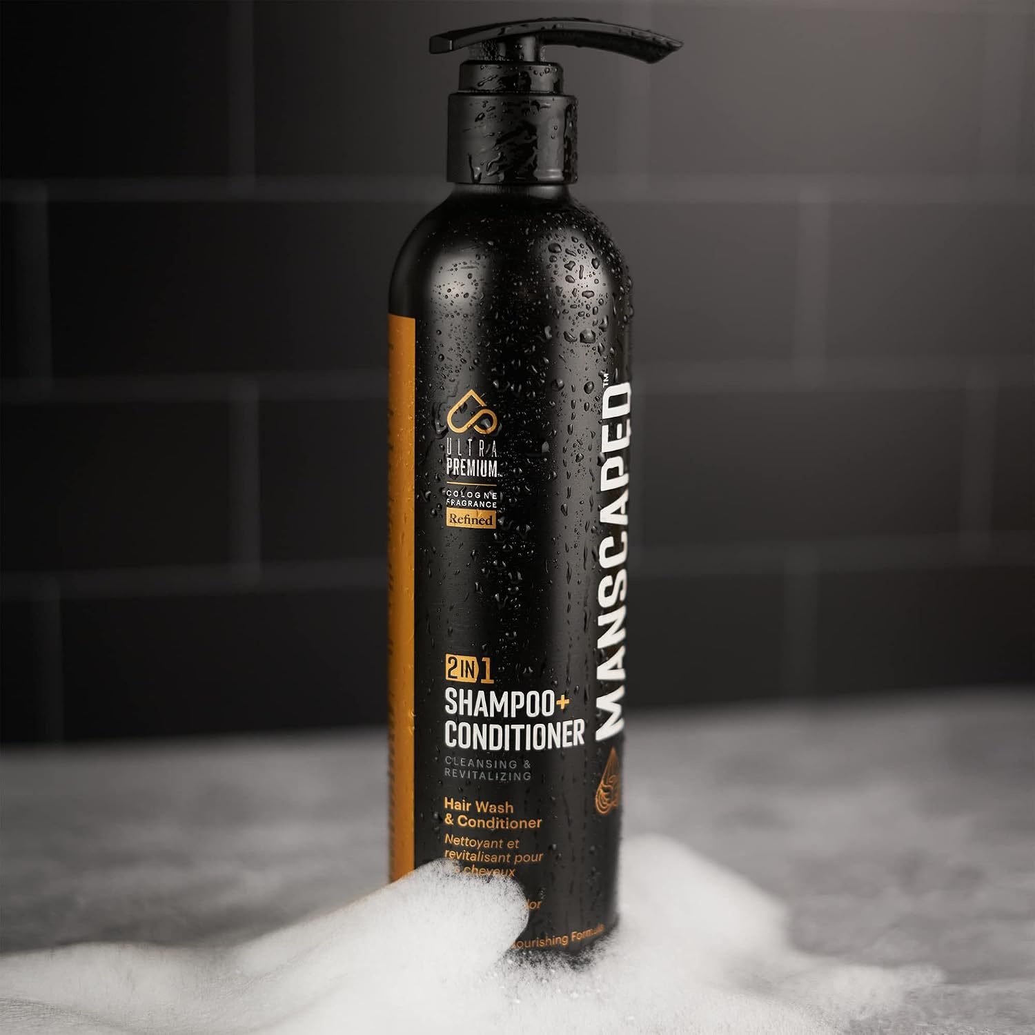 image:imageMANSCAPED 2 In 1 Shampoo ampamp Conditioner UltraPremium Formula Infused with Sea Kelp Coconut Water Aloe for Nourishing and Hydrating Hair 16 ozRefined