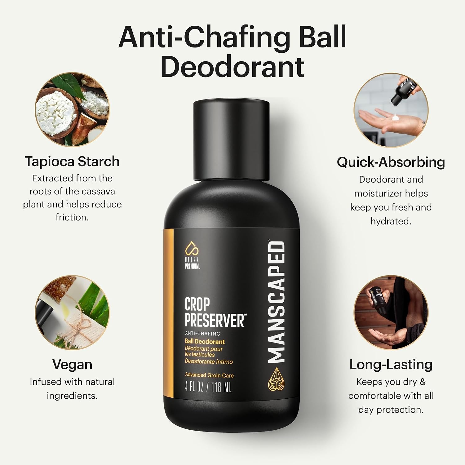 image:imageMANSCAPED Grooming Essentials 30 Plus Routine with The Lawn Mower 30 Plus Mens Groin Hair Trimmer Crop Preserver Ball Deodorant Crop Cleanser Crop Soother Aftershave Shed 20 Toiletry Bag