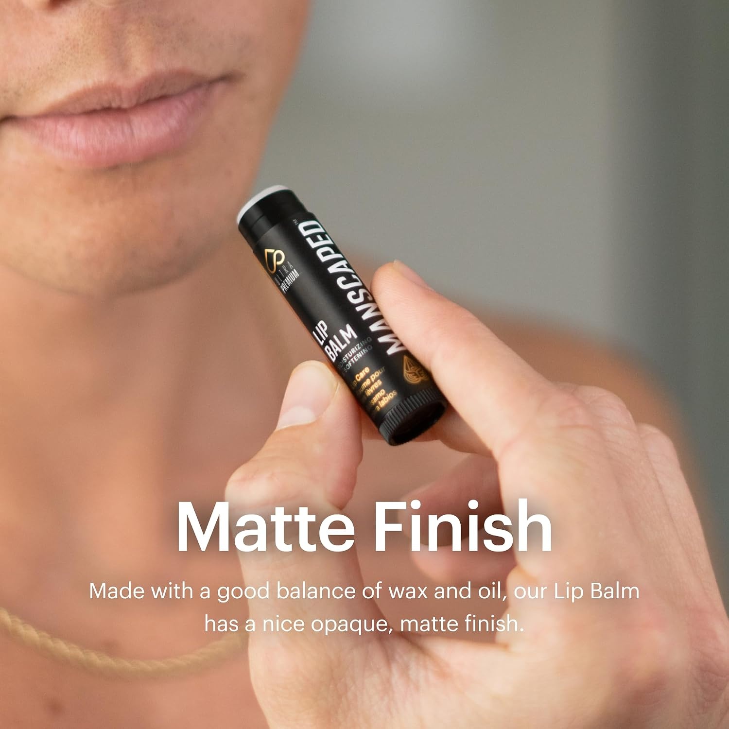 image:imageMANSCAPED Moisturizing and Soothing Lip Balm Infused with Vitamin E Peppermint Oil and Eucalyptus Oil for Chapped Lips Matte Finish 3 Sticks015 Ounce Pack of 3