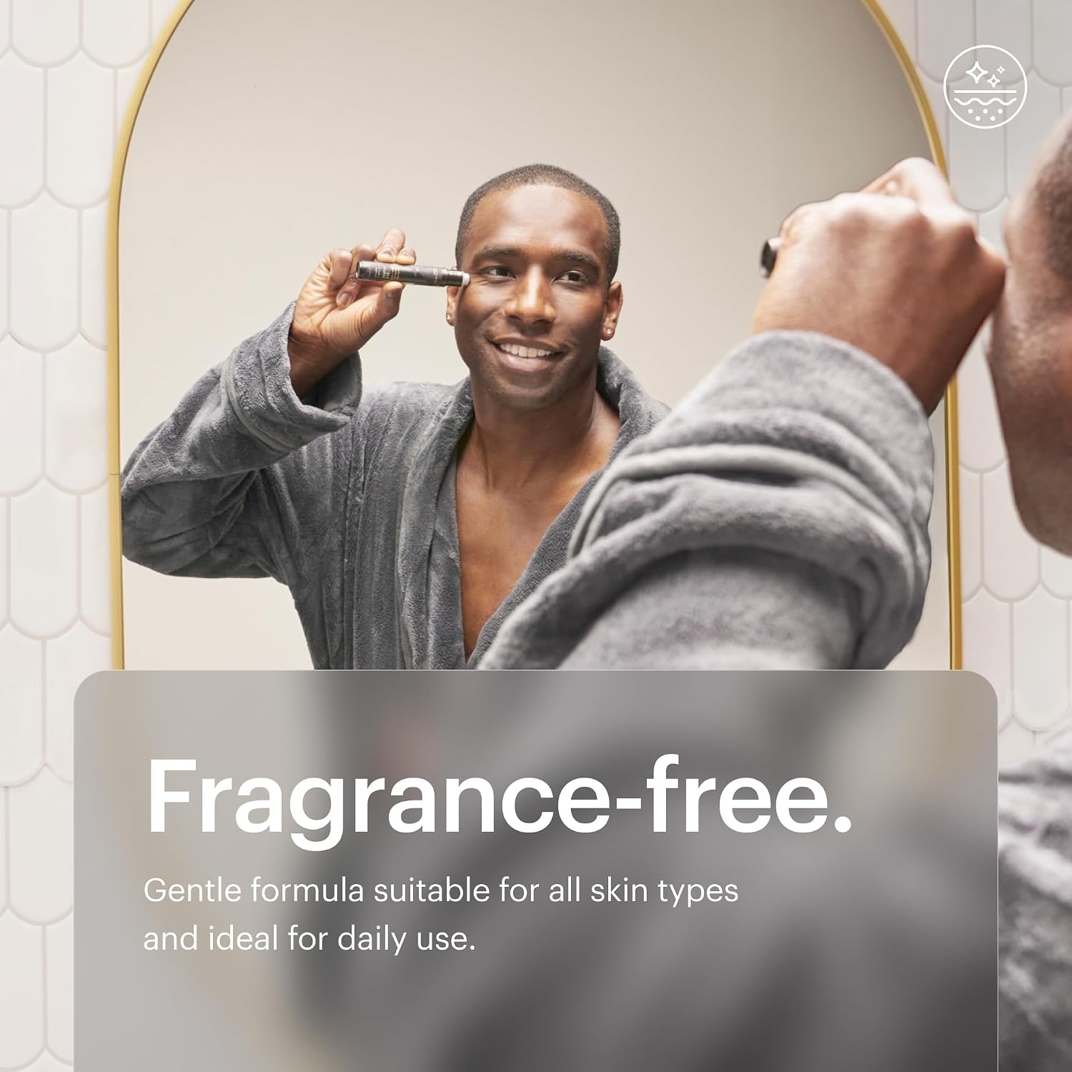image:imageMANSCAPED Skin Ultra Eye Serum FastActing Formula with Caffeine Red Algae ampamp Ceramides to help Depuff ampamp Hydrate Skin Cooling Rollerball Applicator FragranceFree 05 fl oz