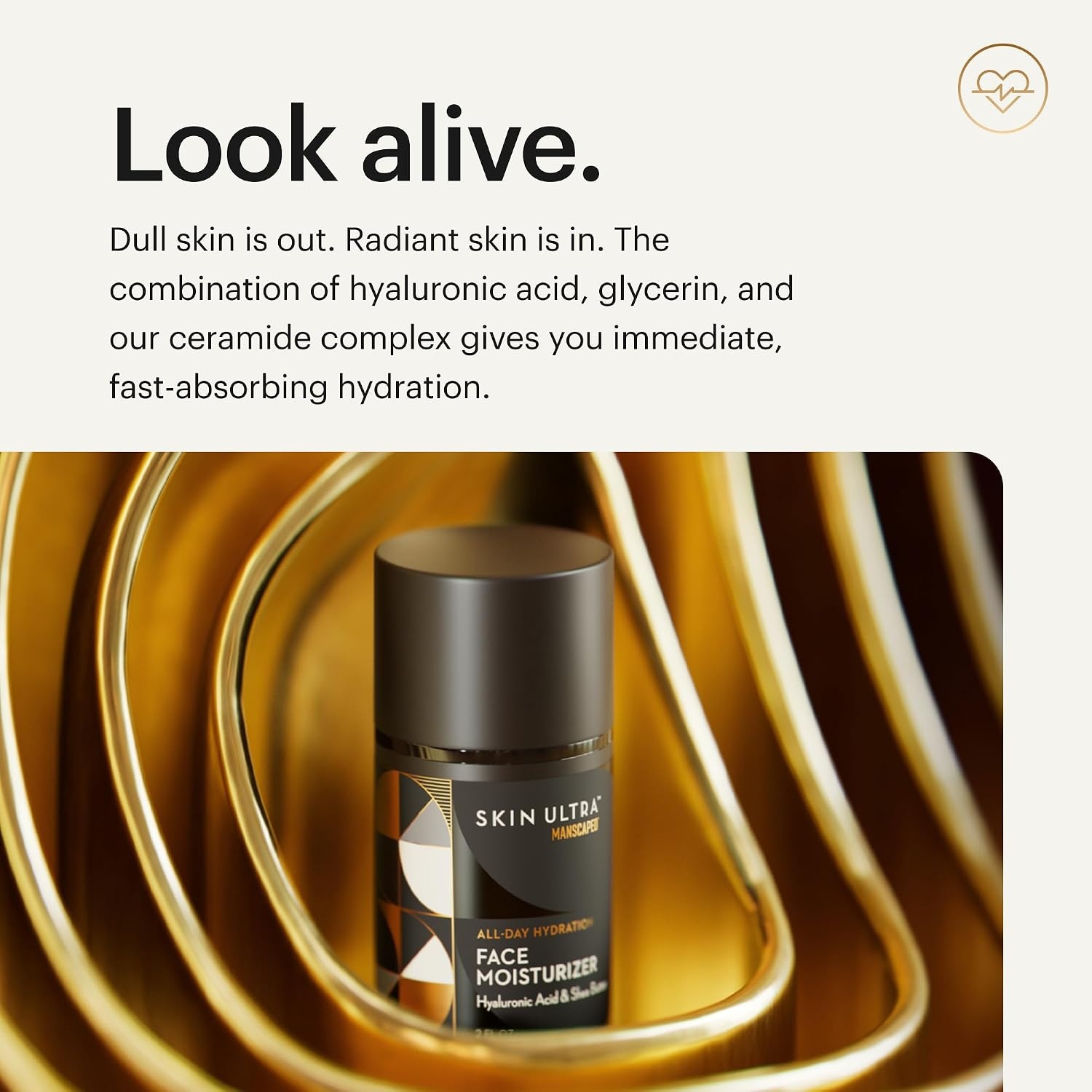 image:imageMANSCAPED Skin Ultra Face Moisturizer Mens Daily Hydrating Skincare Lotion Infused with Hyaluronic Acid Vitamin E ampamp Shea Butter NonGreasy Fast Absorbing 2 fl oz2 Fl Oz Pack of 1