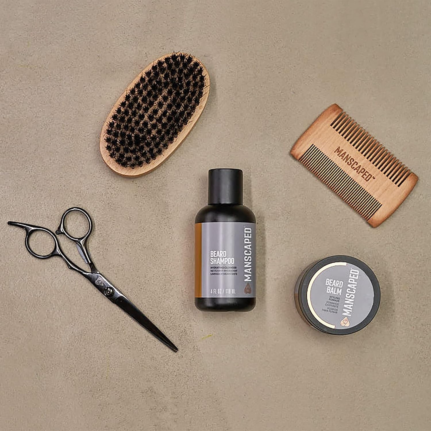 image:imageMANSCAPED The Beard Hedger Advanced Kit Includes Our Premium Precision Beard ampamp Mustache Trimmer Hydrating Shampoo Softening Conditioner Moisturizing Oil ampamp Facial Hair CombBeard Care Kit
