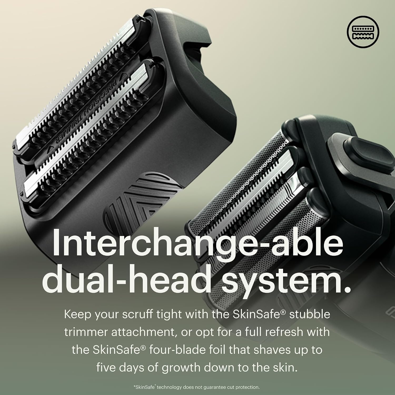 image:imageMANSCAPED The Chairman PRO ampamp Weed Whacker 20 Mens Electric Foil Face Shaver with Two Interchangeable SkinSafe Blade Heads FourBlade Foil ampamp Stubble Trimmer Nose ampamp Ear Hair Trimmer