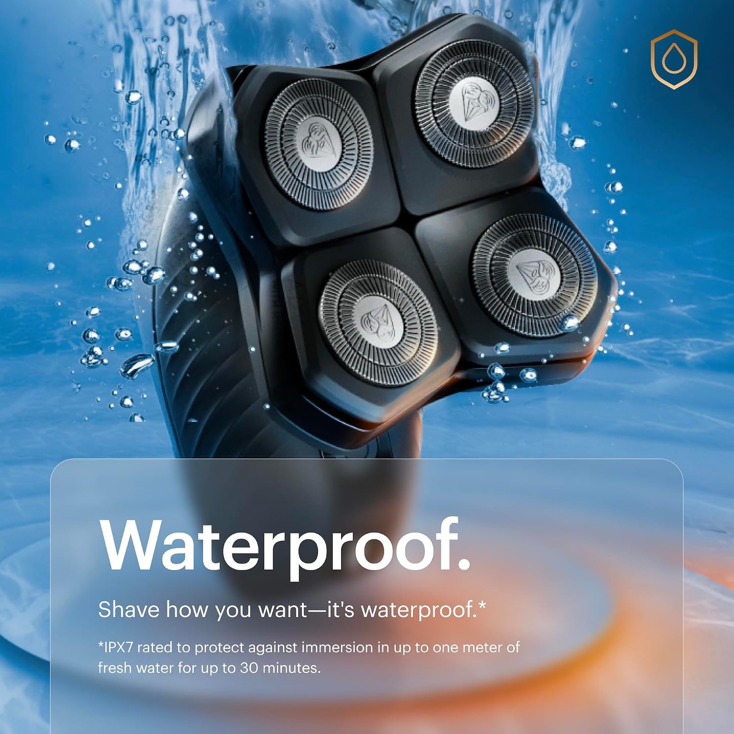 image:imageMANSCAPED The Dome Shaver PRO Head Shaver for Bald Men Five Rotary Blade Design with SkinSafe ampamp FlexAdjust Technology Waterproof USBC ampamp Wireless Charging Compatible with Travel LockThe Dome Shaver PLUS