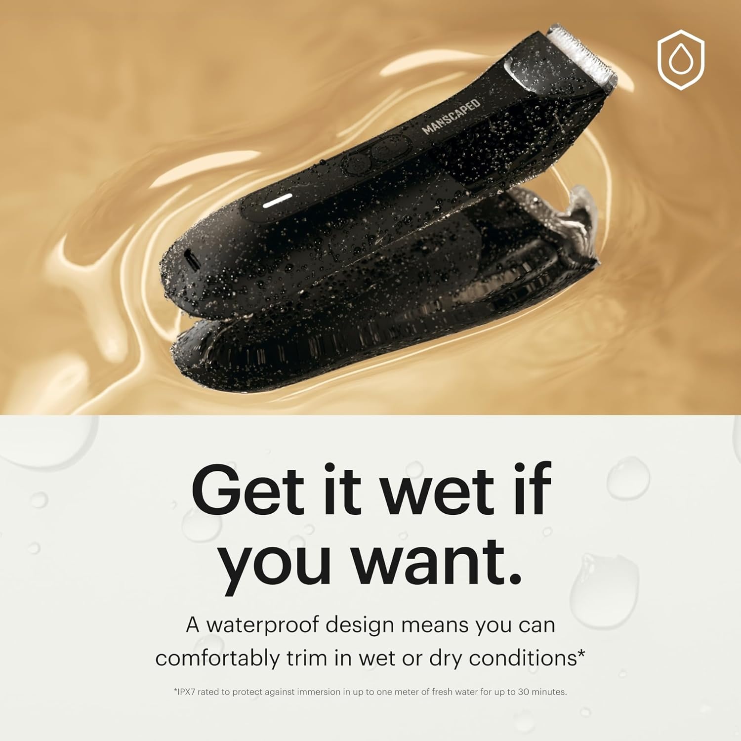 image:imageMANSCAPED The Lawn Mower 40 Electric Groin Hair Trimmer Replaceable SkinSafe Ceramic Blade Heads Waterproof WetDry Clippers Rechargeable Wireless Charging Male Hygiene Grooming RazorThe Lawn Mower 40 PRO