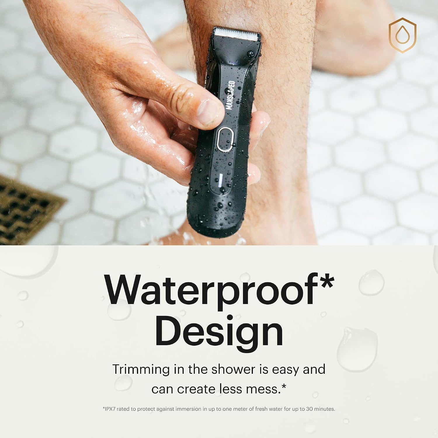 image:imageMANSCAPED The Lawn Mower 40 Electric Groin Hair Trimmer Replaceable SkinSafe Ceramic Blade Heads Waterproof WetDry Clippers Rechargeable Wireless Charging Male Hygiene Grooming RazorThe Lawn Mower 40