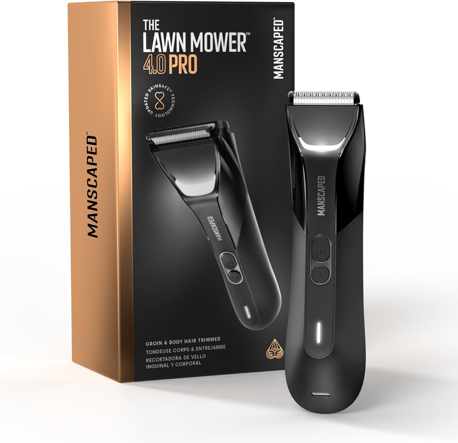 image:imageMANSCAPED The Lawn Mower 40 Electric Groin Hair Trimmer Replaceable SkinSafe Ceramic Blade Heads Waterproof WetDry Clippers Rechargeable Wireless Charging Male Hygiene Grooming RazorThe Lawn Mower 40 PRO