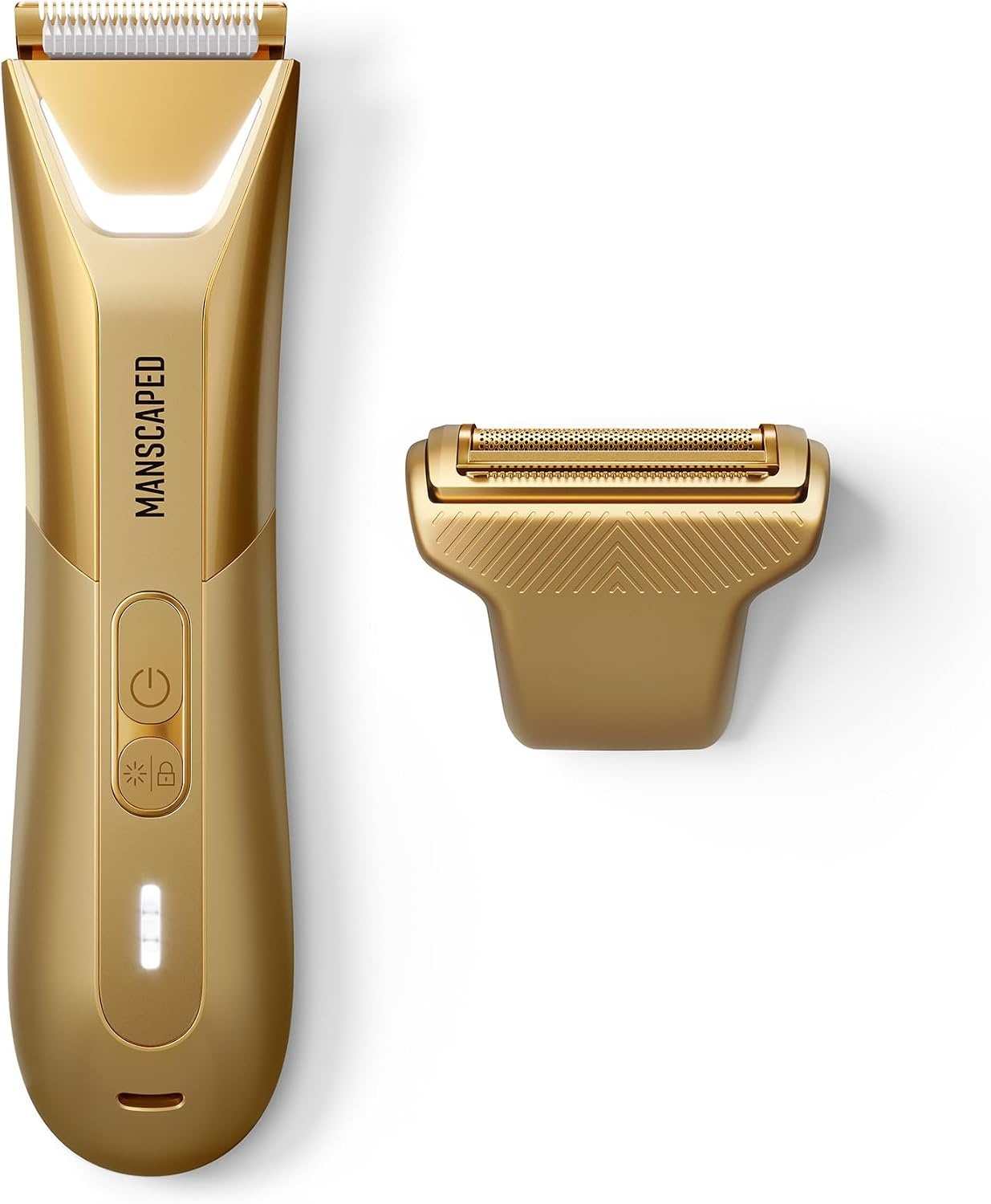 image:imageMANSCAPED The Lawn Mower 50 Ultra Groin ampamp Body Hair Trimmer DualHead SkinSafe Trimmer ampamp Foil Blades Waterproof WetDry Groomer USBC Rechargeable with Travel Case Mens Ball Shaver BlackForged Gold