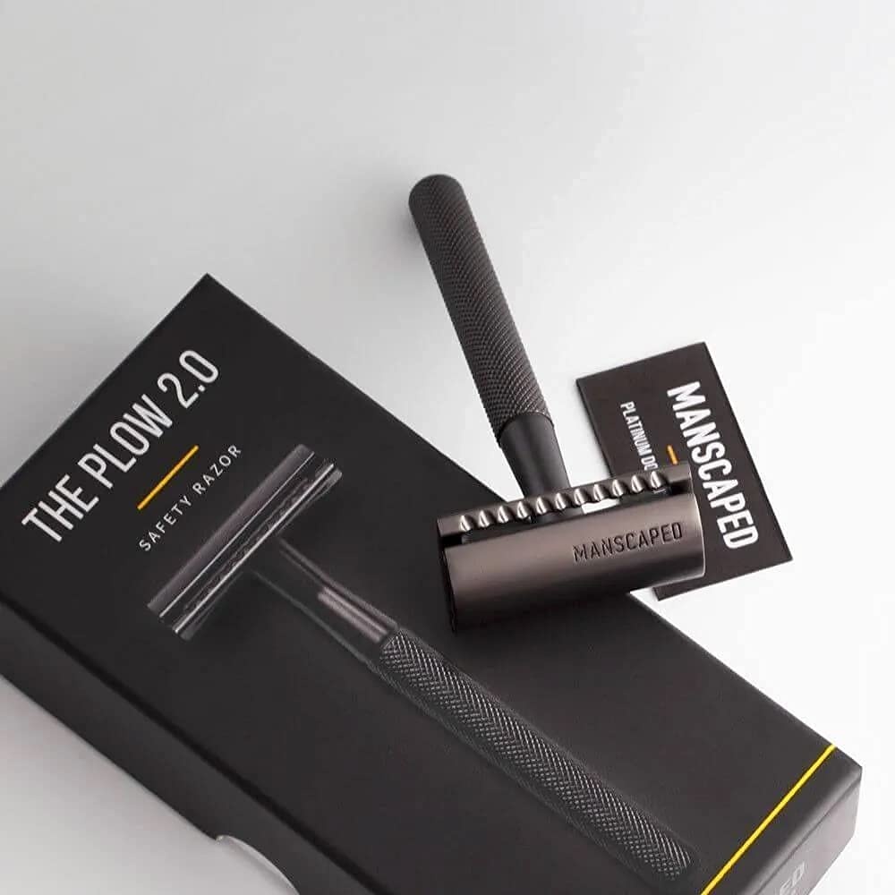 image:imageMANSCAPED The Plow 20 Premium Single Blade DoubleEdged Safety Face Razor for Men