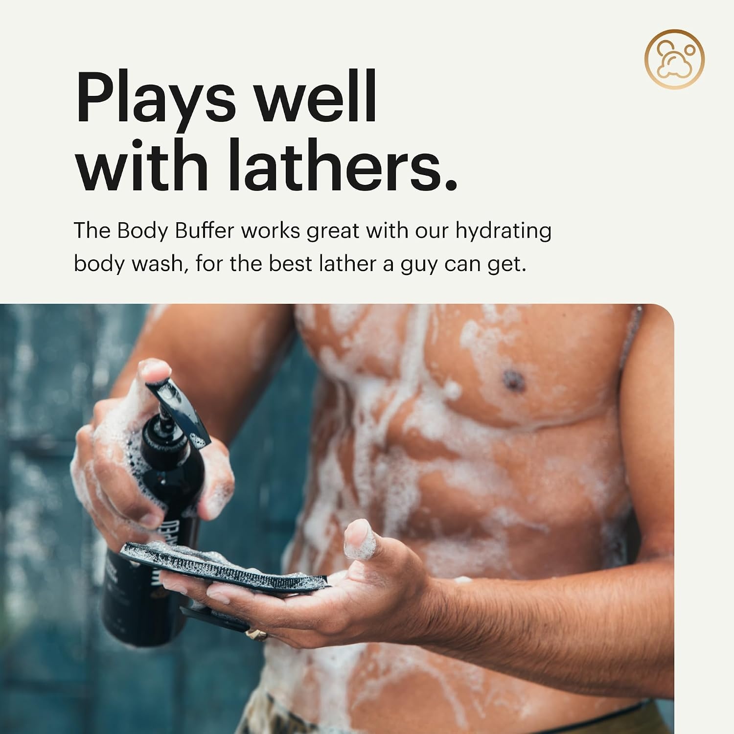 image:imageMANSCAPED The Scalp Buffer Mens Silicone Head Scrubber Premium Cleansing ampamp Exfoliating Hair Brush Ergonomic Handheld Design for Gentle Scalp Massage 1PackBody Buffer