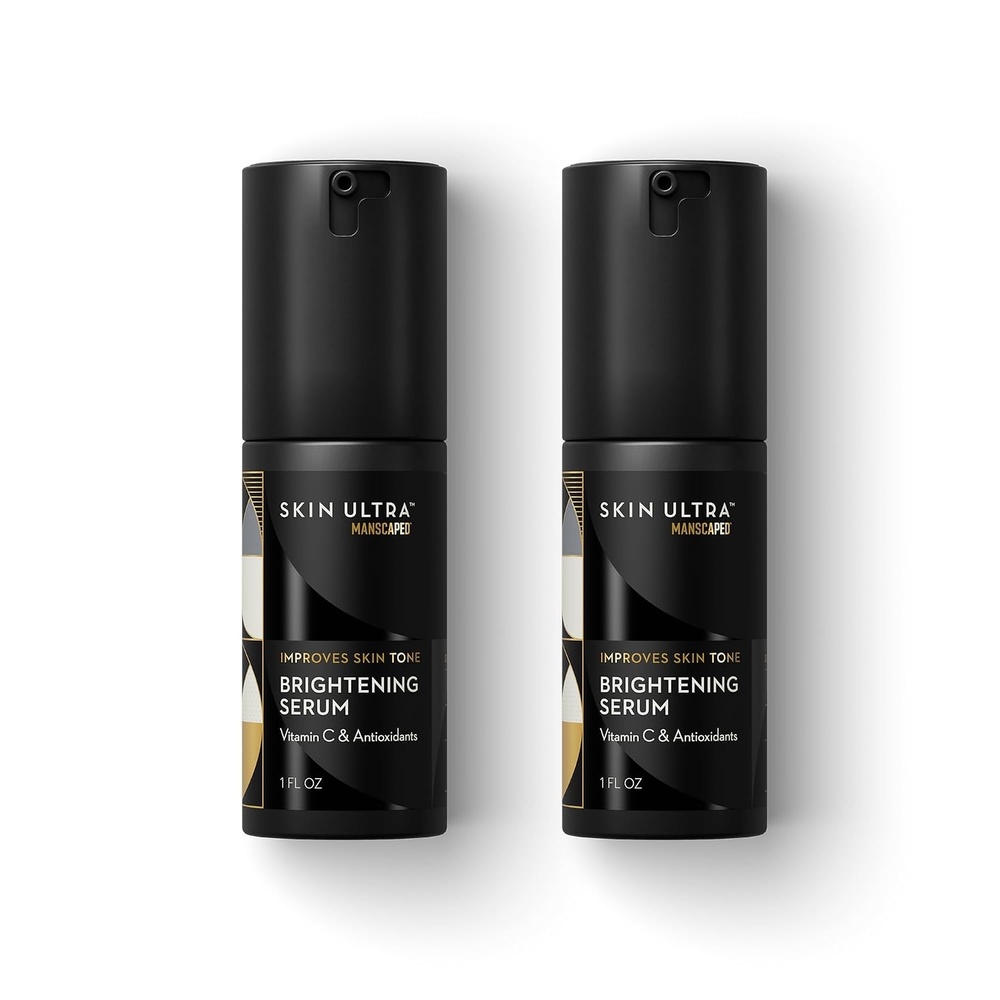 image:imageMANSCAPED Skin Ultra Brightening Serum Mens Vitamin C Face Serum Formulated to Improve Skin Tone ampamp Help Reduce Appearance of Wrinkles Infused with Licorice Root ampamp Niacinamide 1 fl oz1 Fl Oz Pack of 2
