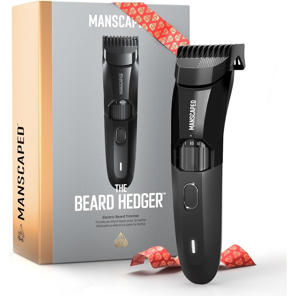 image:imageMANSCAPED The Beard Hedger Premium Mens Beard Trimmer 20 Length Adjustable Blade Wheel Stainless Steel TBlade for Precision Facial Hair Trimming Cordless Waterproof WetDry Clipper