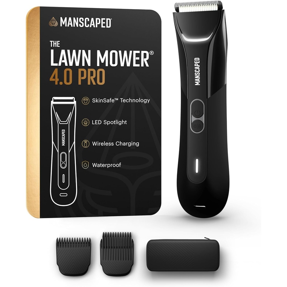 image:imageMANSCAPED The Lawn Mower 40 Electric Groin Hair Trimmer Replaceable SkinSafe Ceramic Blade Heads Waterproof WetDry Clippers Rechargeable Wireless Charging Male Hygiene Grooming RazorThe Lawn Mower 40 PRO