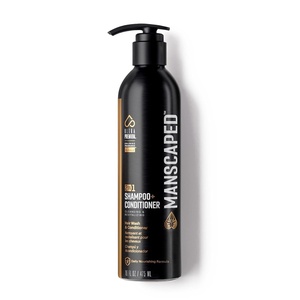 MANSCAPED® 2 In 1 Shampoo & Conditioner, UltraPremium Formula Infused with Sea Kelp, Coconut Water, Aloe for Nourishing and Hydrating Hair (16 oz)(Refined)