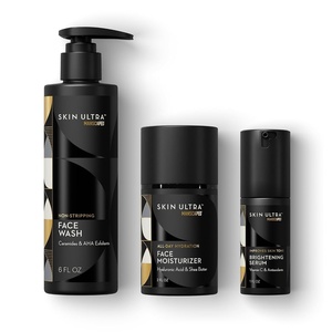 MANSCAPED® Skin Ultra™ Daily Regimen – Men’s Skincare Routine Essentials with Face Wash, Face Moisturizer & Brightening Serum Formulated with A Ceramide Complex for Cleansing, Exfoliating & Hydration